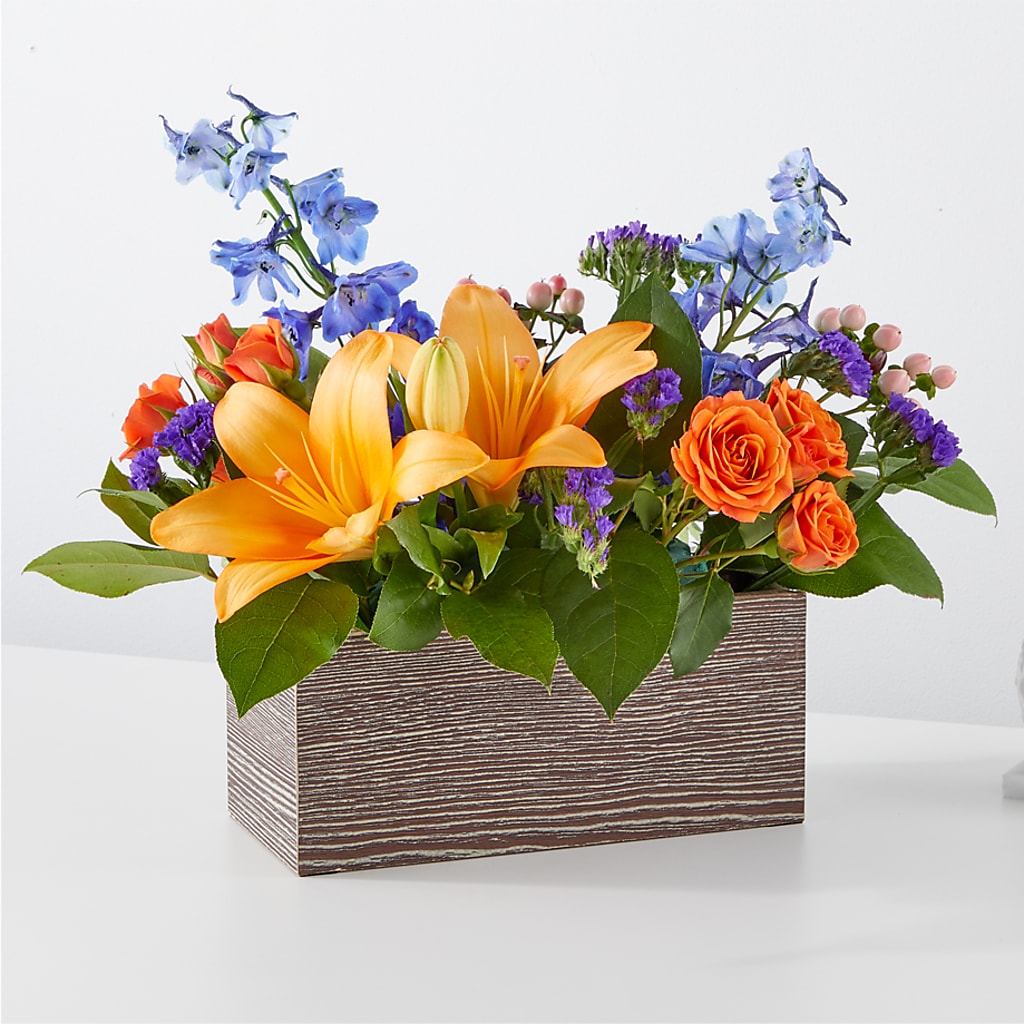Radiant Citrus Box Bouquet – Park Avenue Florist, Orange Park FL