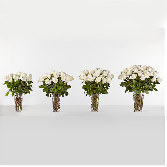 Long Stem White Rose Bouquet – Park Avenue Florist, Orange Park FL