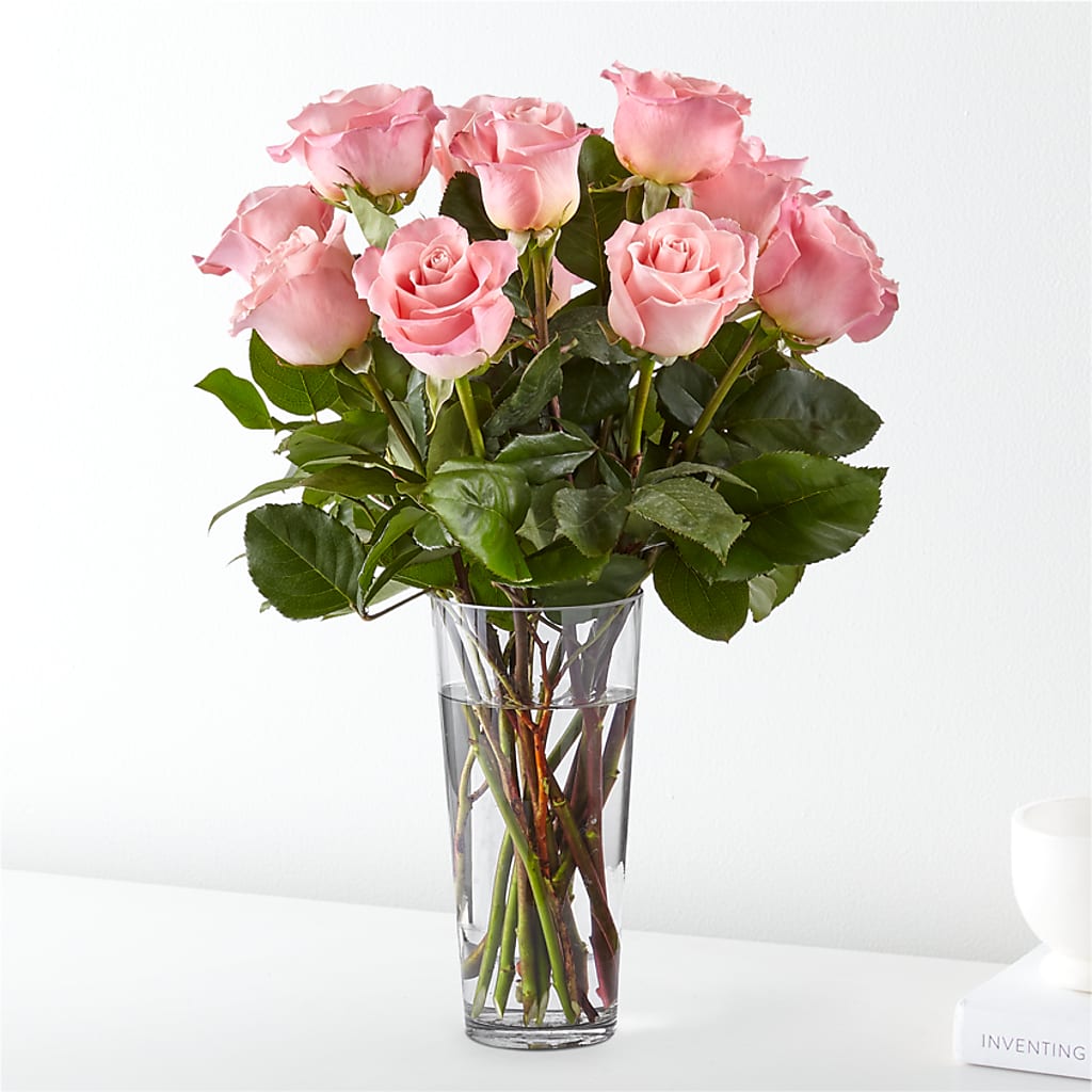 Long Stem Pink Rose Bouquet – Park Avenue Florist, Orange Park FL