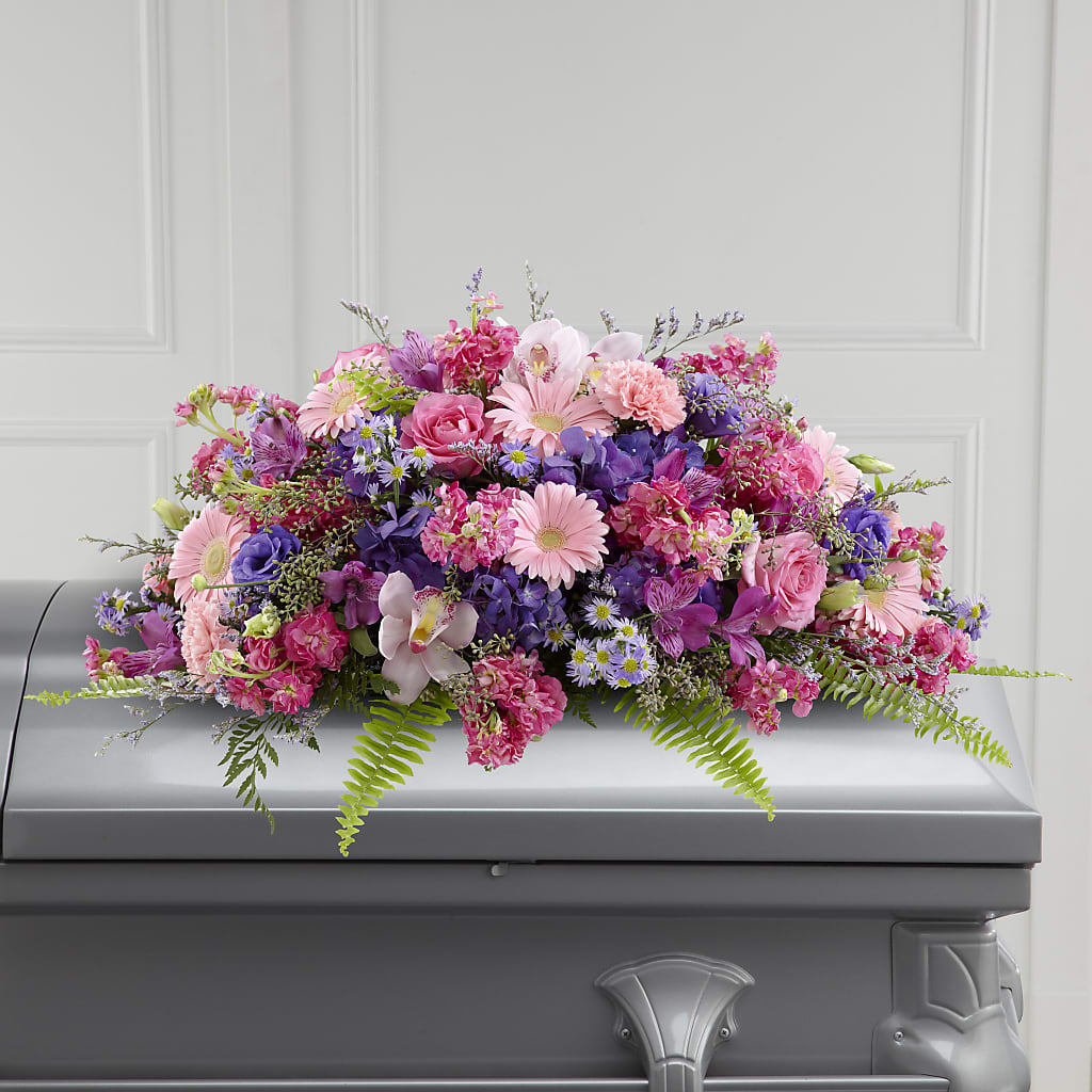 Glorious Garden Casket Spray – Park Avenue Florist, Orange Park FL