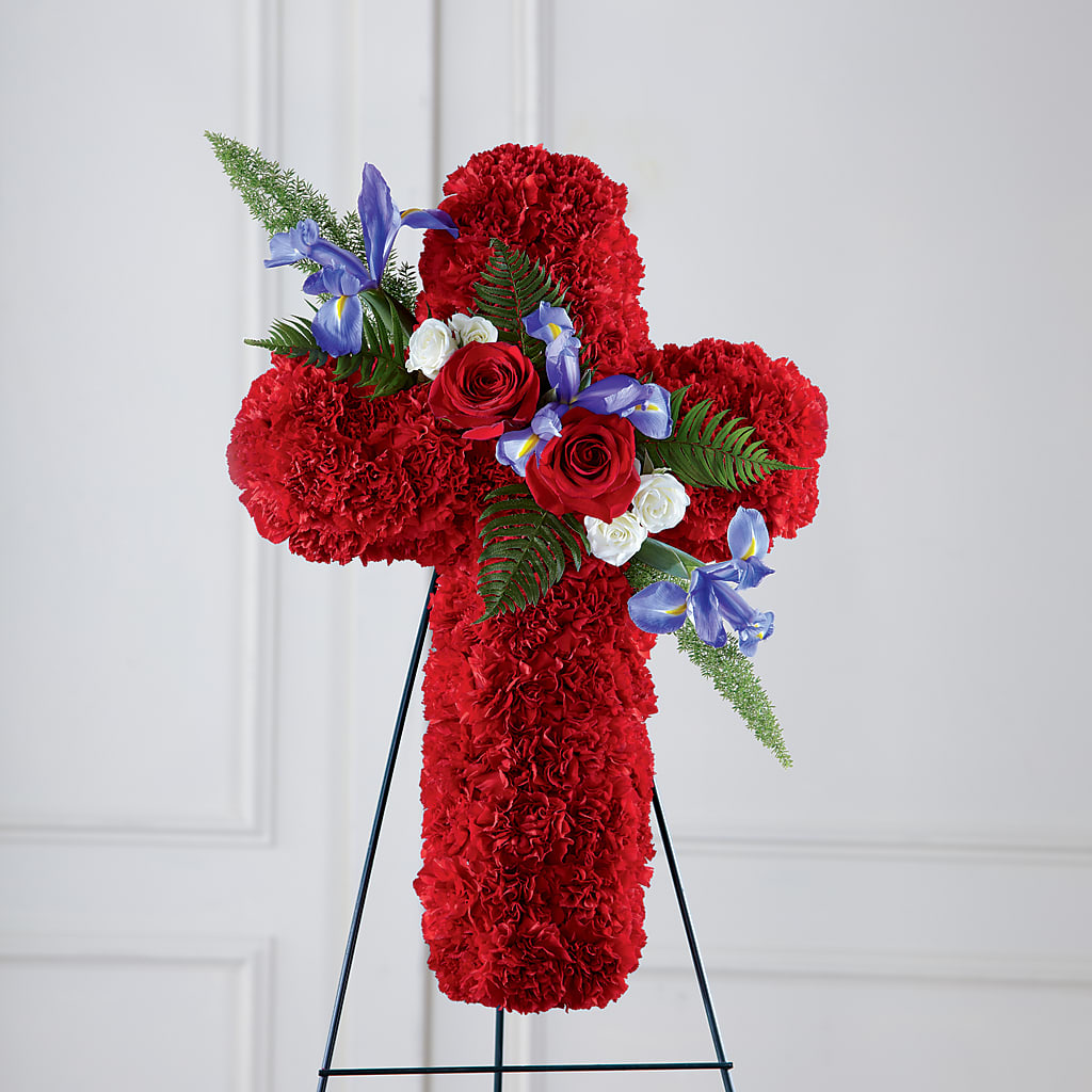 Faithful Hero Floral Cross – Park Avenue Florist, Orange Park FL