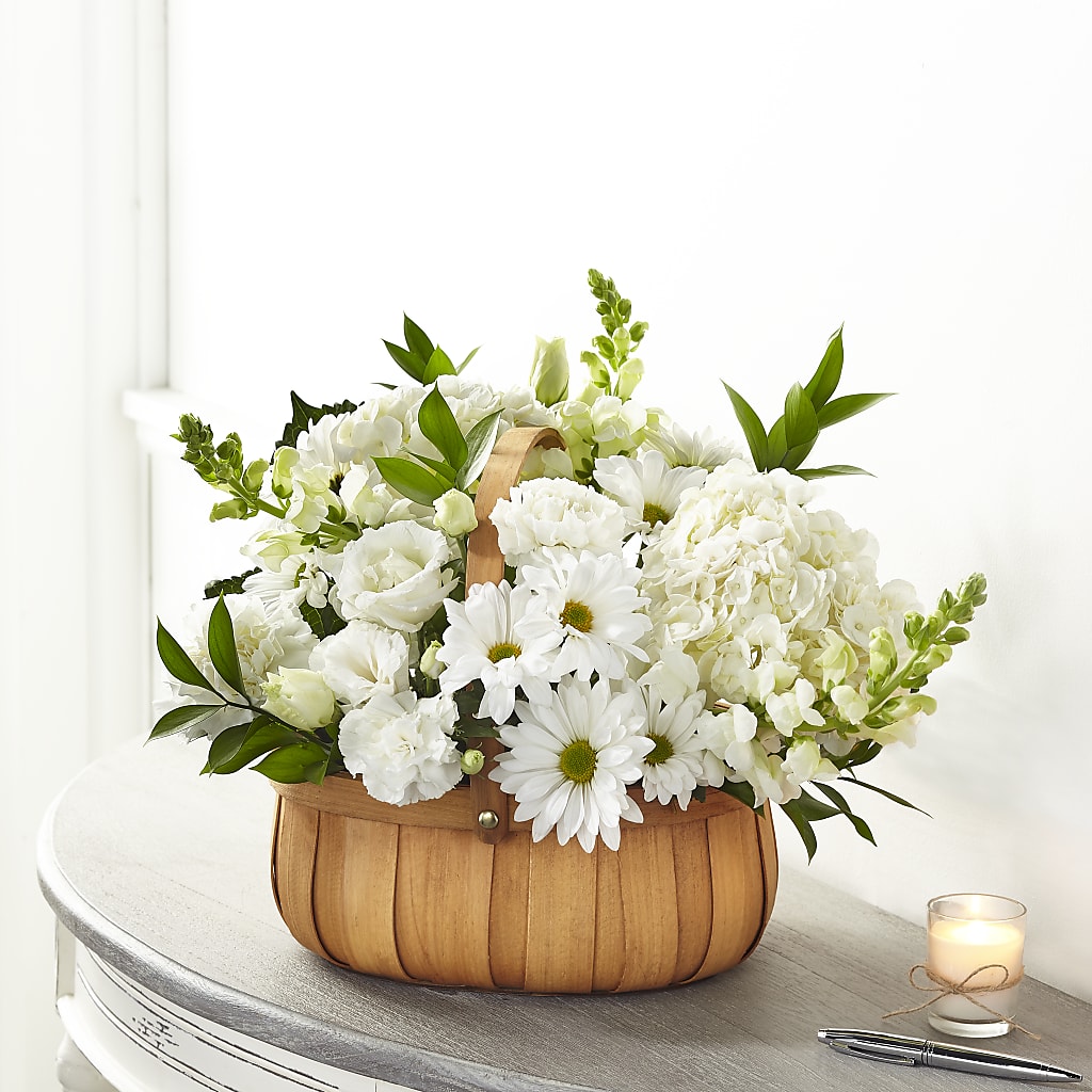 Pure Ivory Basket – Park Avenue Florist, Orange Park FL