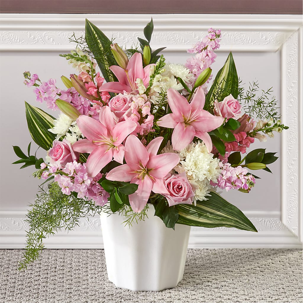 Simply Serene Floor Basket – Park Avenue Florist, Orange Park FL