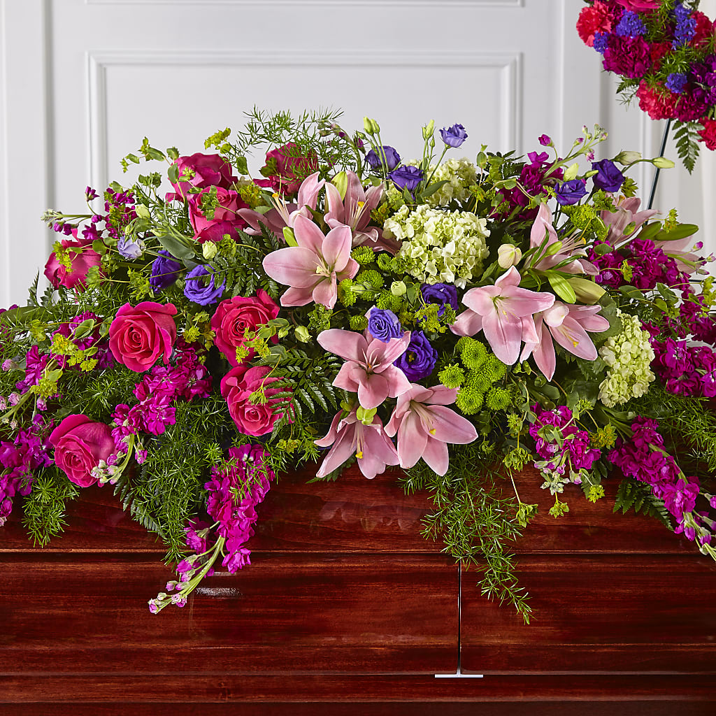 Radiant Tribute Casket Spray – Park Avenue Florist, Orange Park FL