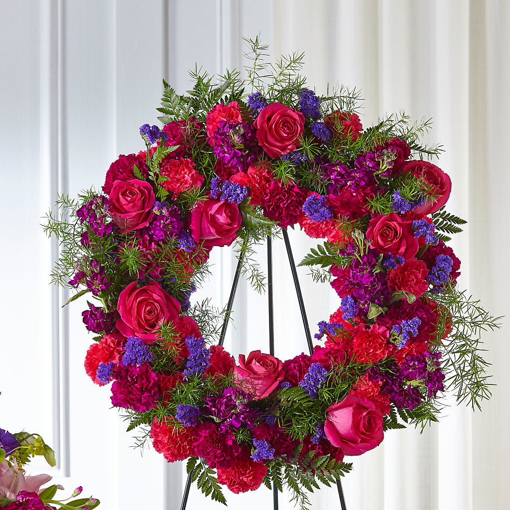 Calming Colors Wreath – Park Avenue Florist, Orange Park FL