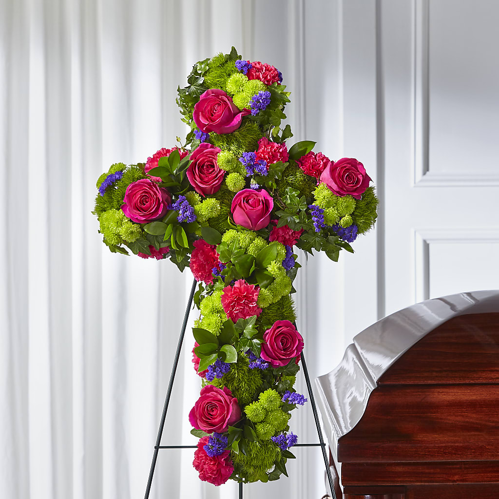 Tribute Rose Floral Cross – Park Avenue Florist, Orange Park FL