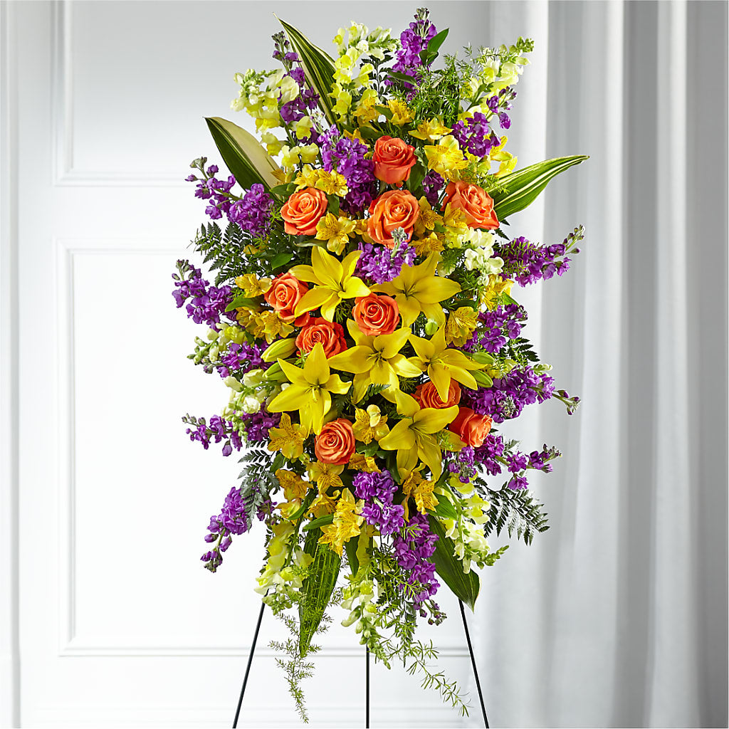 Thoughtful Prayers Standing Spray – Park Avenue Florist, Orange Park FL