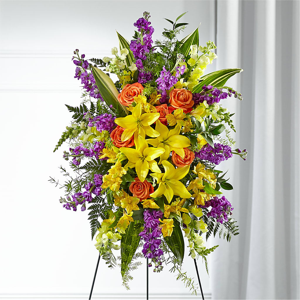 Thoughtful Prayers Standing Spray – Park Avenue Florist, Orange Park FL