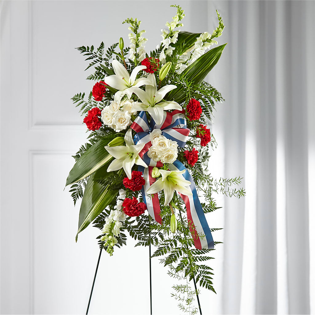 Stars of Life Standing Spray – Park Avenue Florist, Orange Park FL