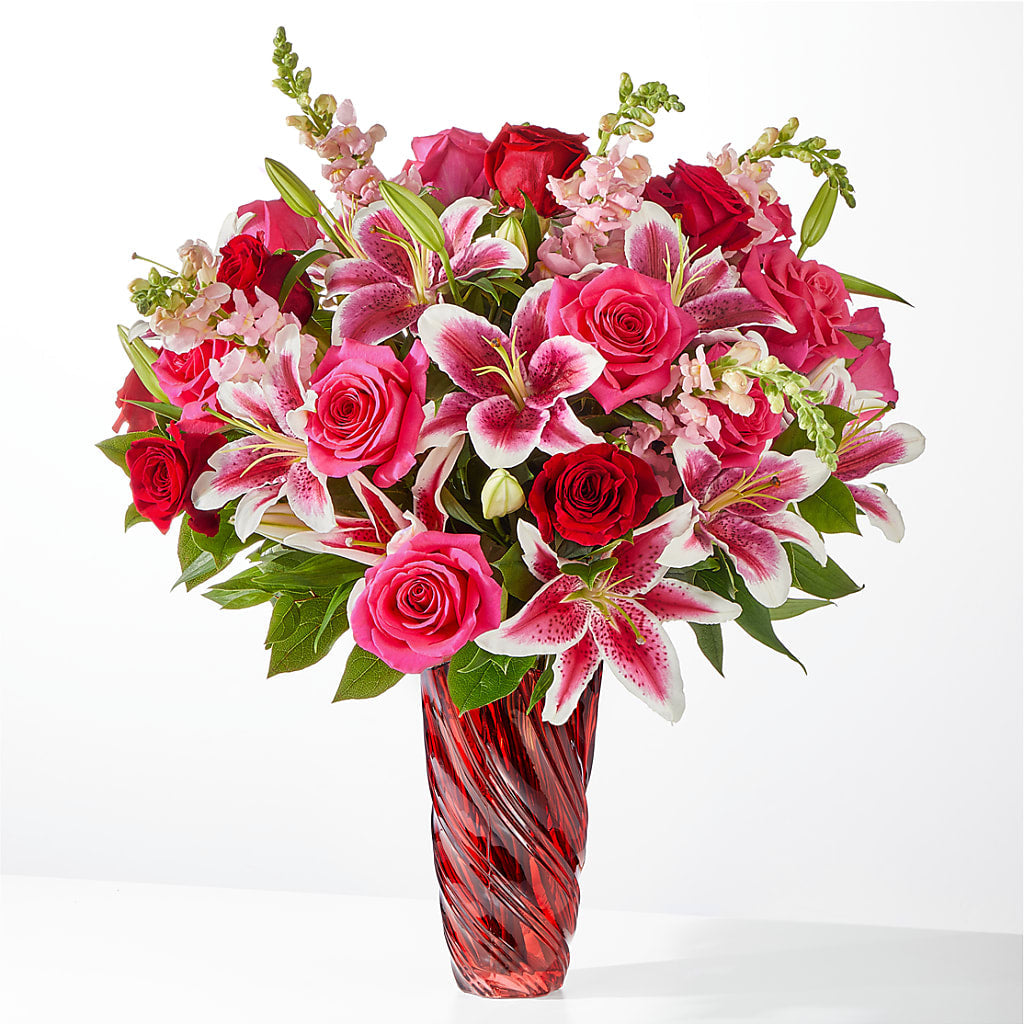 Always You Bouquet with Luxe Swirl Vase – Park Avenue Florist, Orange Park FL