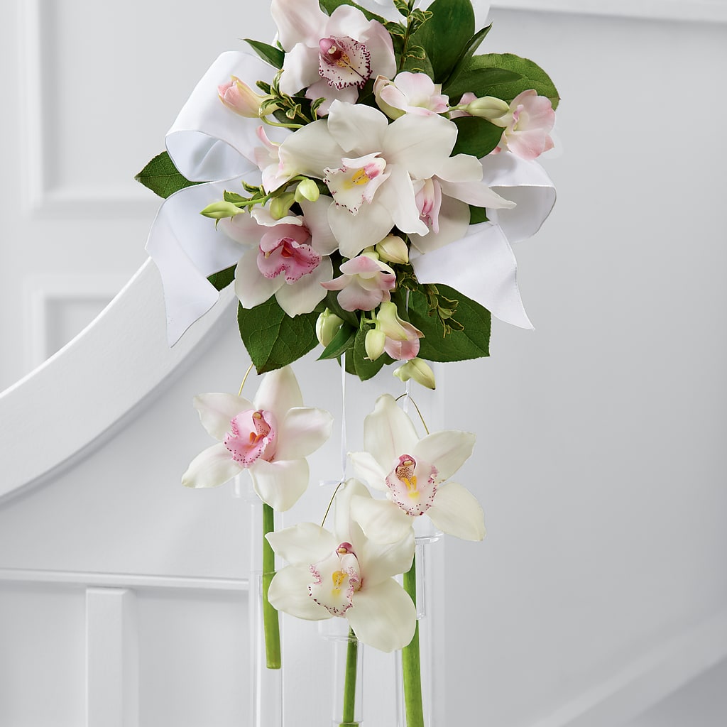 Perfect Entrance Pew Arrangement – Park Avenue Florist, Orange Park FL