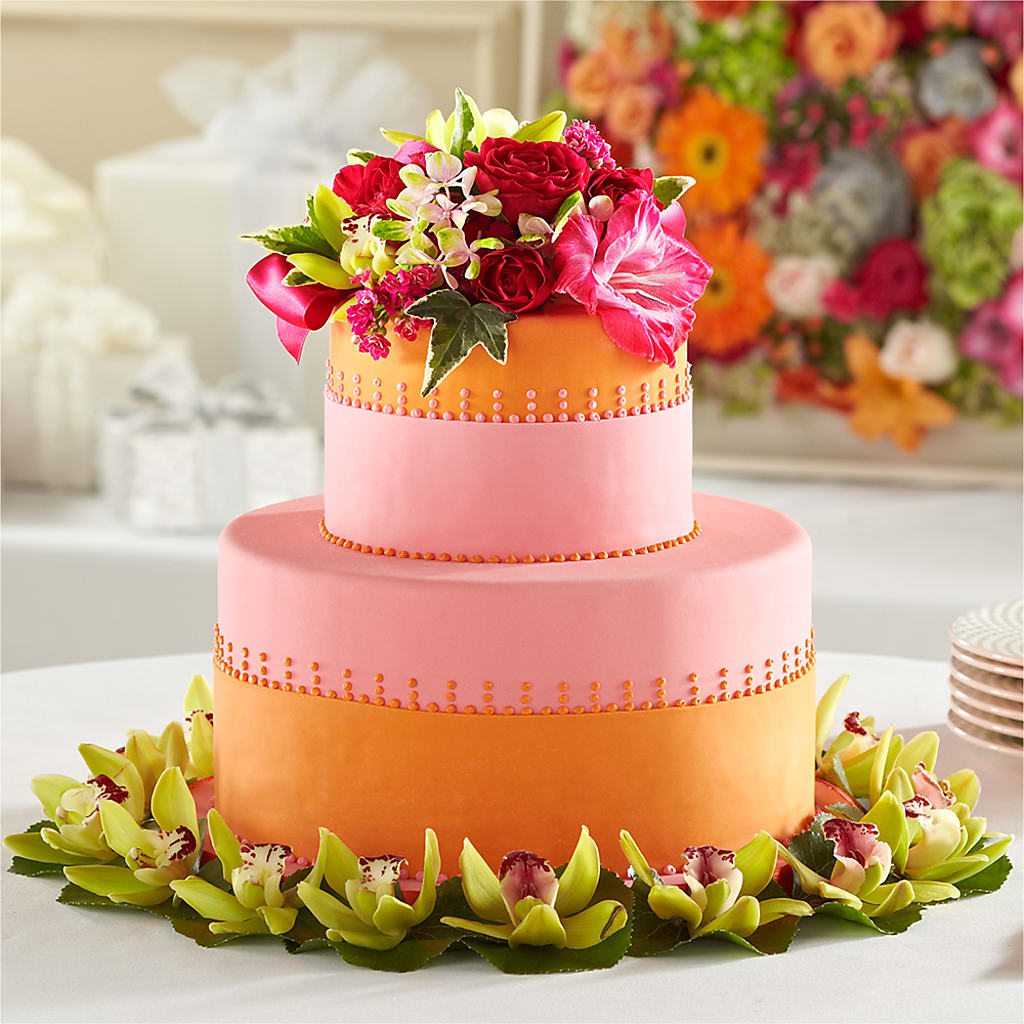 Sweet Citrus Cake Decor – Park Avenue Florist, Orange Park FL