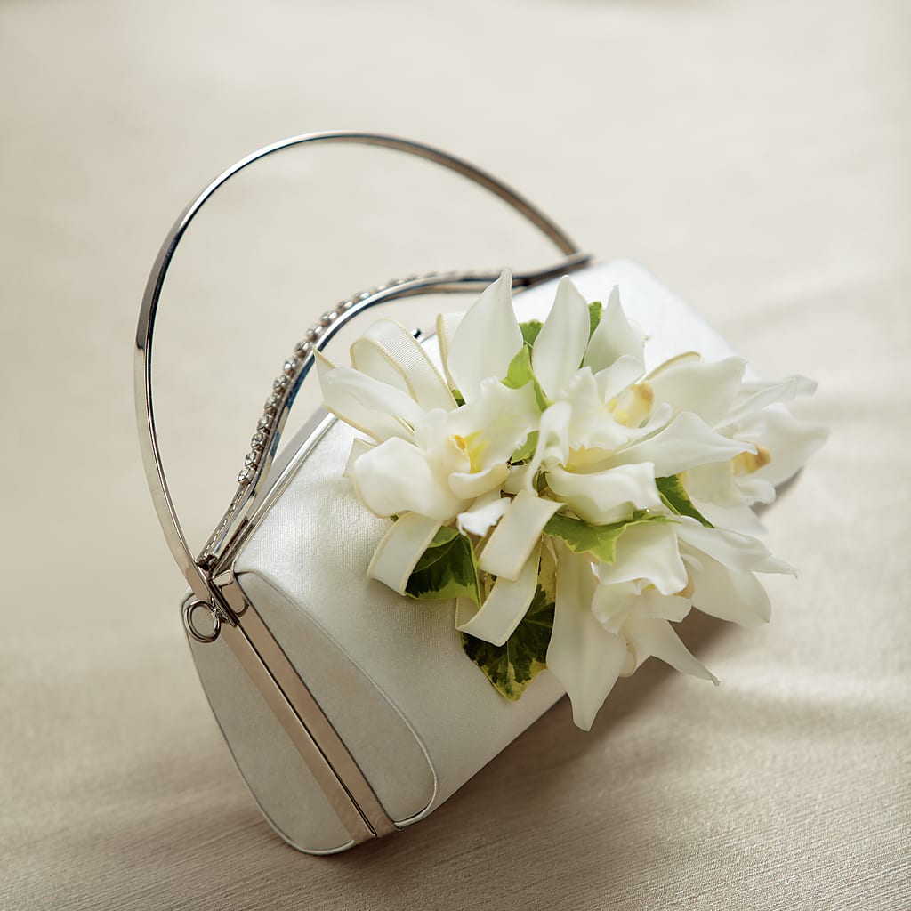 White Purse Decor – Park Avenue Florist, Orange Park FL