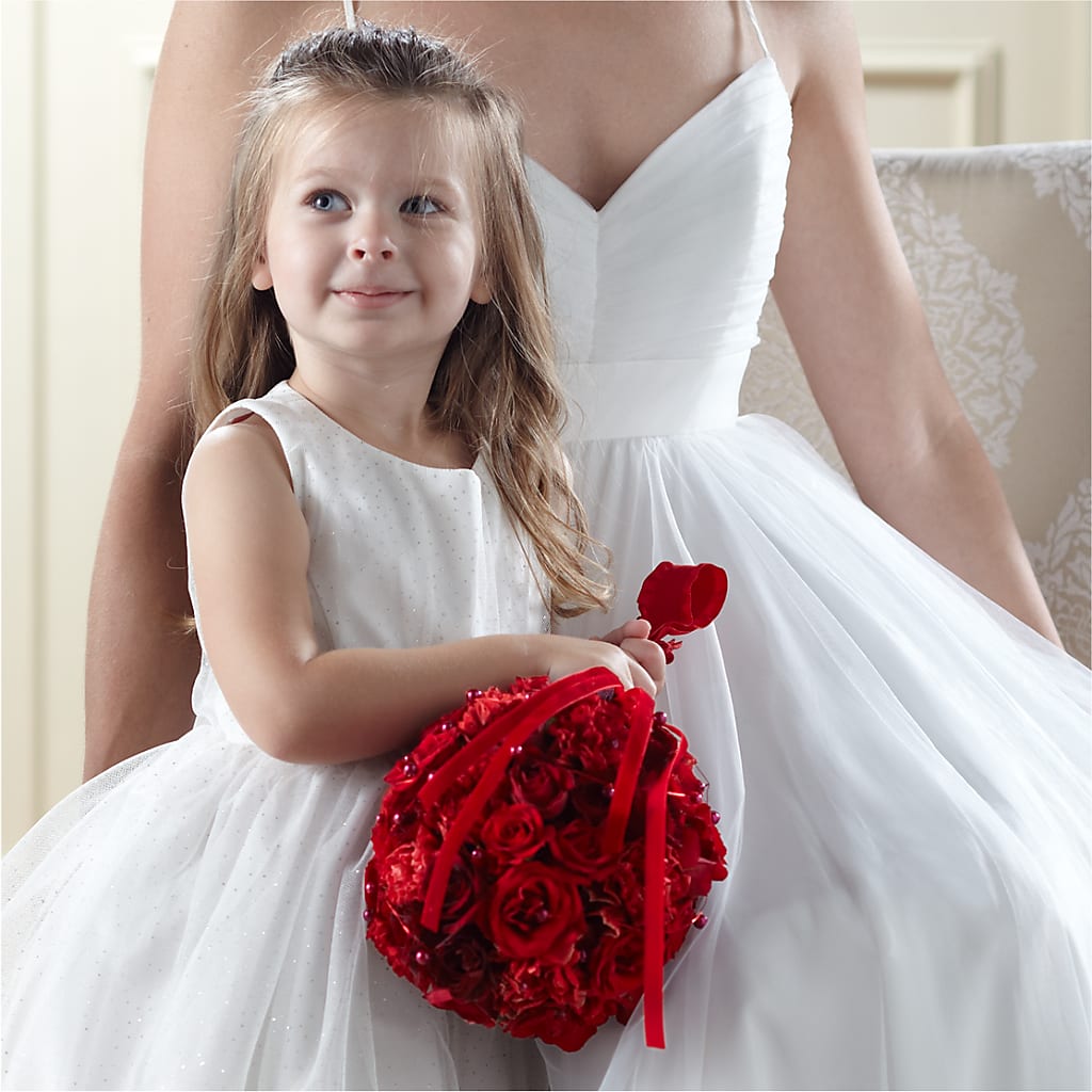 Pure at Heart Flower Girl Arrangement – Park Avenue Florist, Orange Park FL