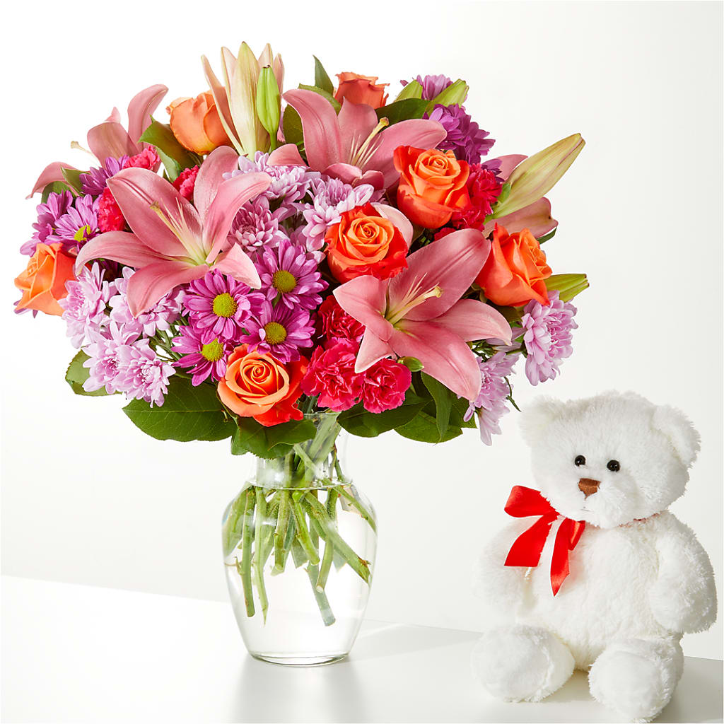 One and Only Bouquet and Bear Bundle –  Park Avenue Florist, Orange Park FL