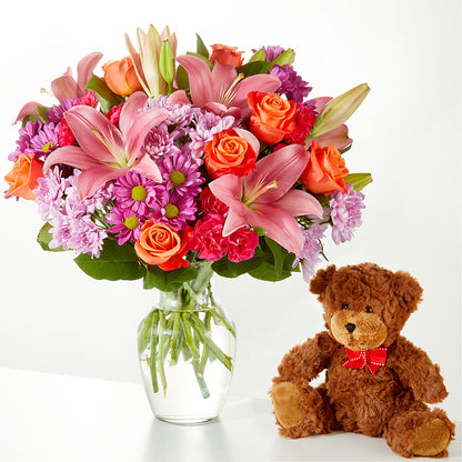 One and Only Bouquet and Bear Bundle –  Park Avenue Florist, Orange Park FL
