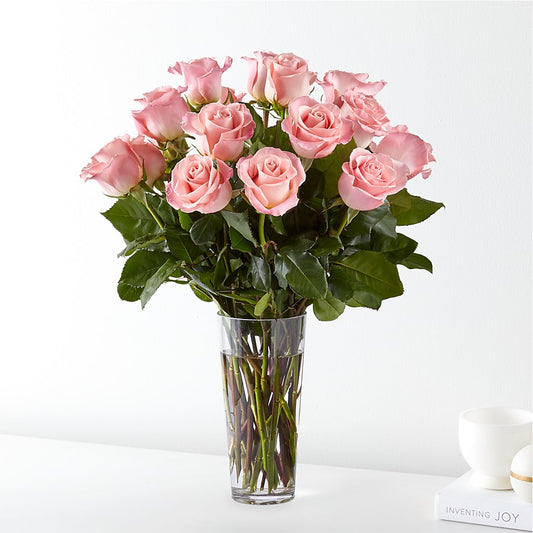 Long Stem Pink Rose Bouquet – PARK AVENUE FLORIST, Orange Park FL