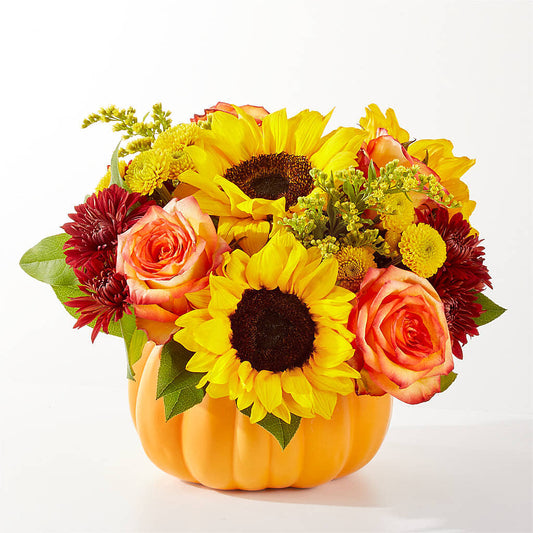 Golden Gourd Pumpkin Bouquet –  Park Avenue Florist, Orange Park FL