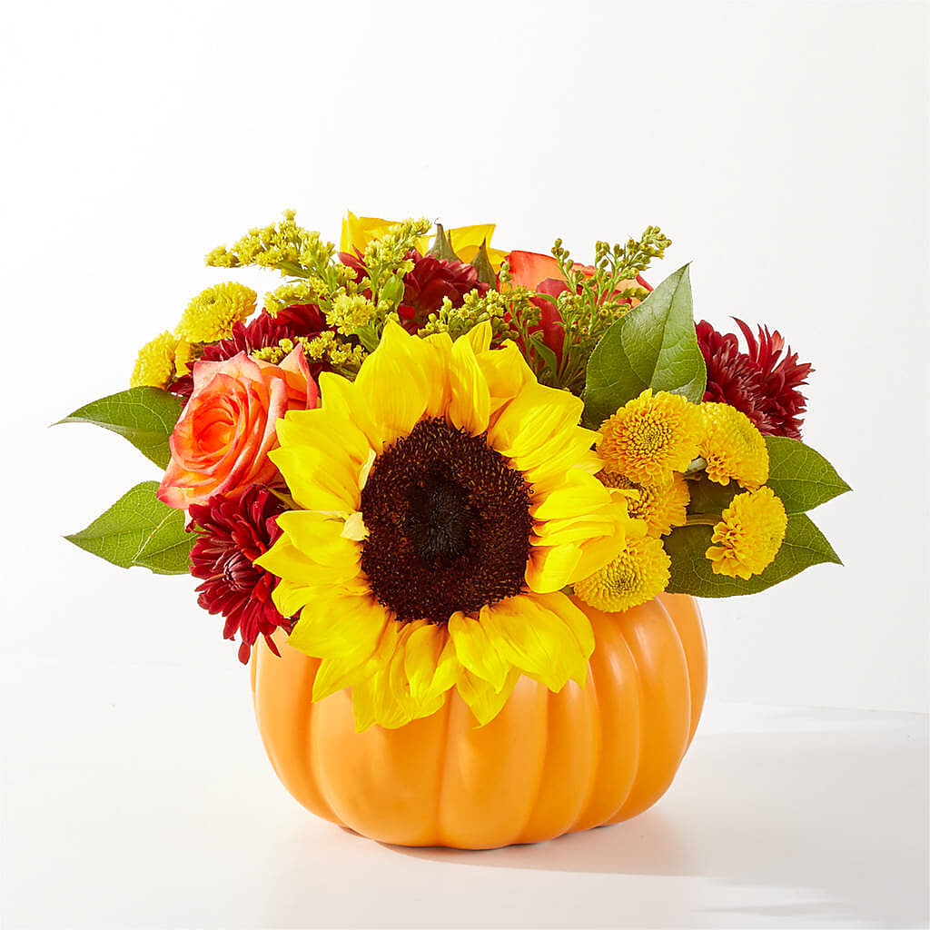 Golden Gourd Pumpkin Bouquet –  Park Avenue Florist, Orange Park FL
