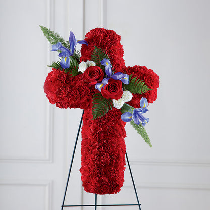 Faithful Hero Floral Cross –  Park Avenue Florist, Orange Park FL