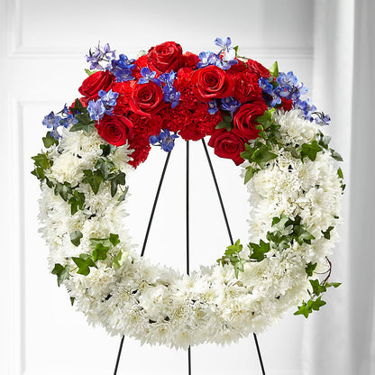 Patriotic Passion Wreath –  Park Avenue Florist, Orange Park FL