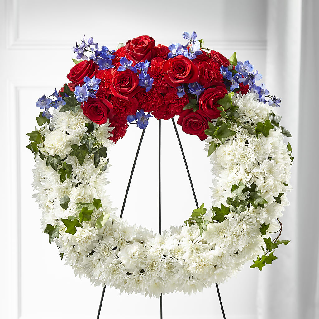 Patriotic Passion Wreath –  Park Avenue Florist, Orange Park FL