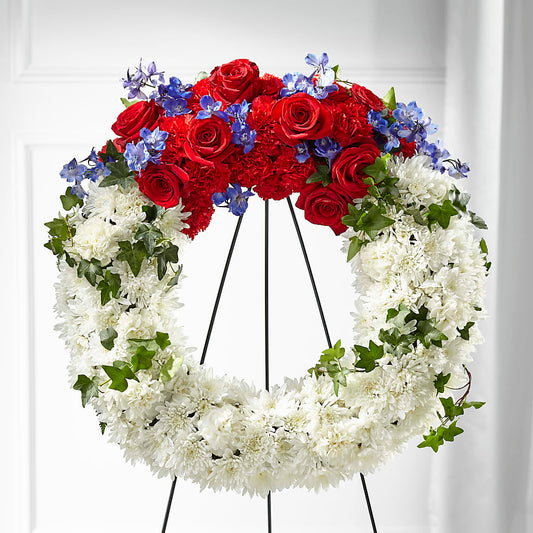 Patriotic Passion Wreath –  Park Avenue Florist, Orange Park FL
