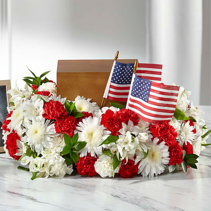 Spirit of Patriotism Cremation Adornment –  Park Avenue Florist, Orange Park FL