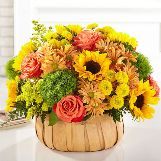 Harvest Sunflower Basket –  Park Avenue Florist, Orange Park FL