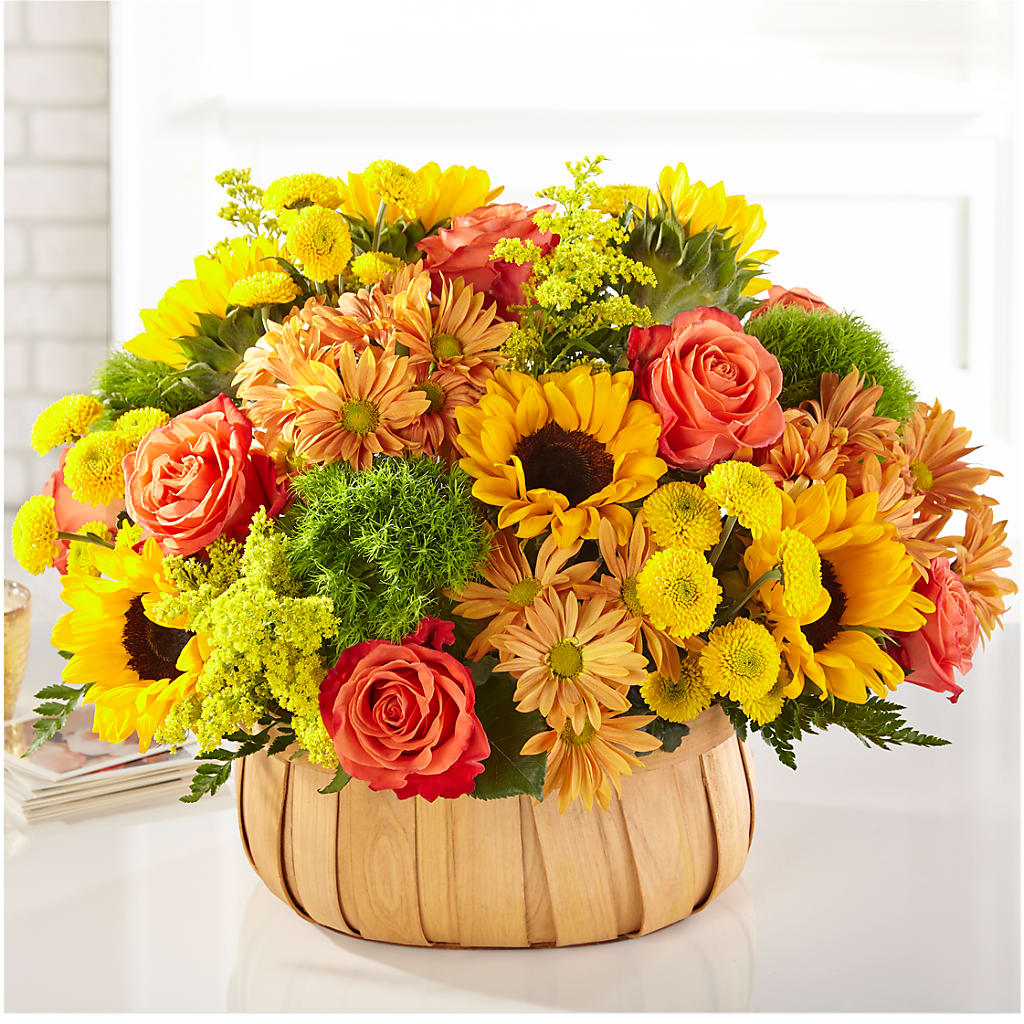 Harvest Sunflower Basket –  Park Avenue Florist, Orange Park FL