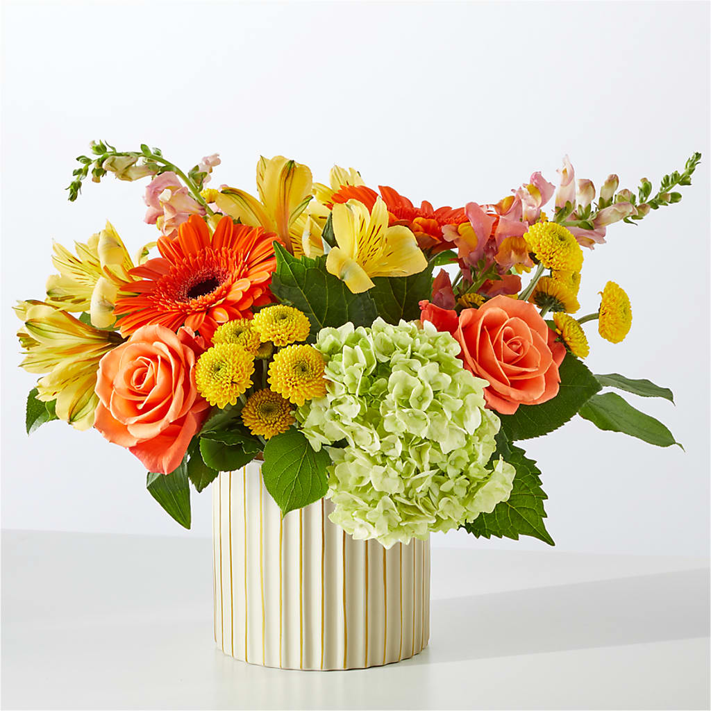 Autumn Sunshine Bouquet with Ivory Vase –  Park Avenue Florist, Orange Park FL
