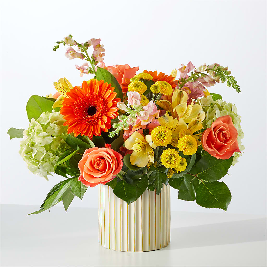 Autumn Sunshine Bouquet with Ivory Vase –  Park Avenue Florist, Orange Park FL