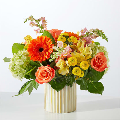Autumn Sunshine Bouquet with Ivory Vase –  Park Avenue Florist, Orange Park FL