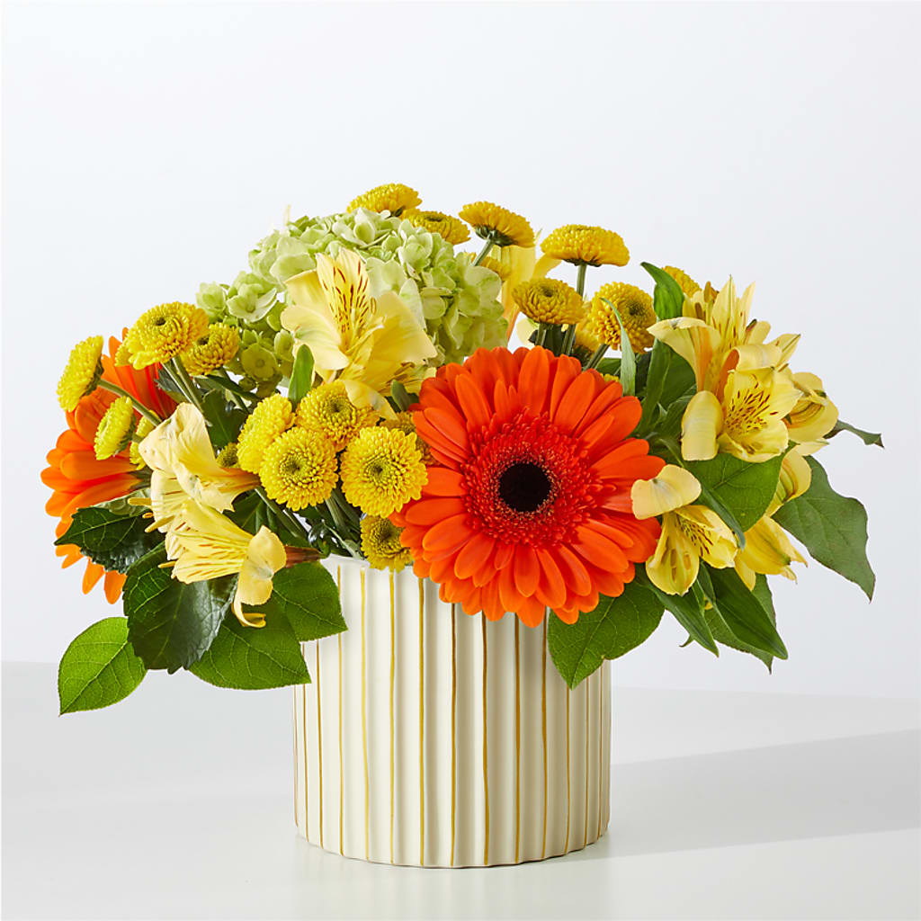 Autumn Sunshine Bouquet with Ivory Vase –  Park Avenue Florist, Orange Park FL