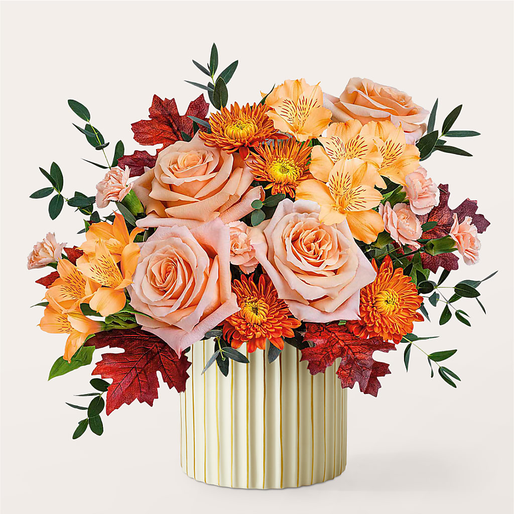 Spiced Latte Bouquet with Ivory Vase –  Park Avenue Florist, Orange Park FL