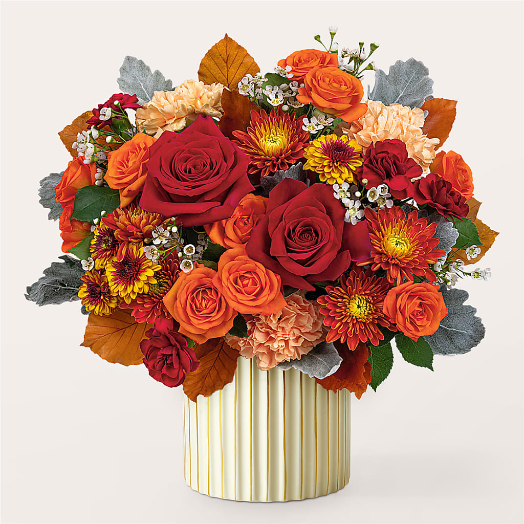 Merlot Bouquet with Ivory Vase –  Park Avenue Florist, Orange Park FL