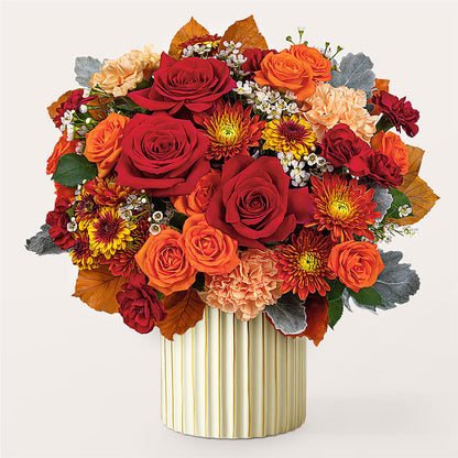 Merlot Bouquet with Ivory Vase –  Park Avenue Florist, Orange Park FL