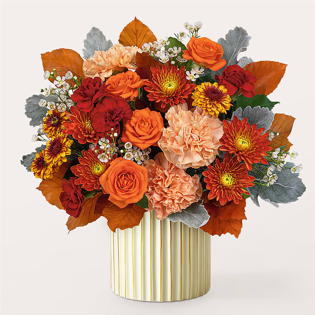 Merlot Bouquet with Ivory Vase –  Park Avenue Florist, Orange Park FL