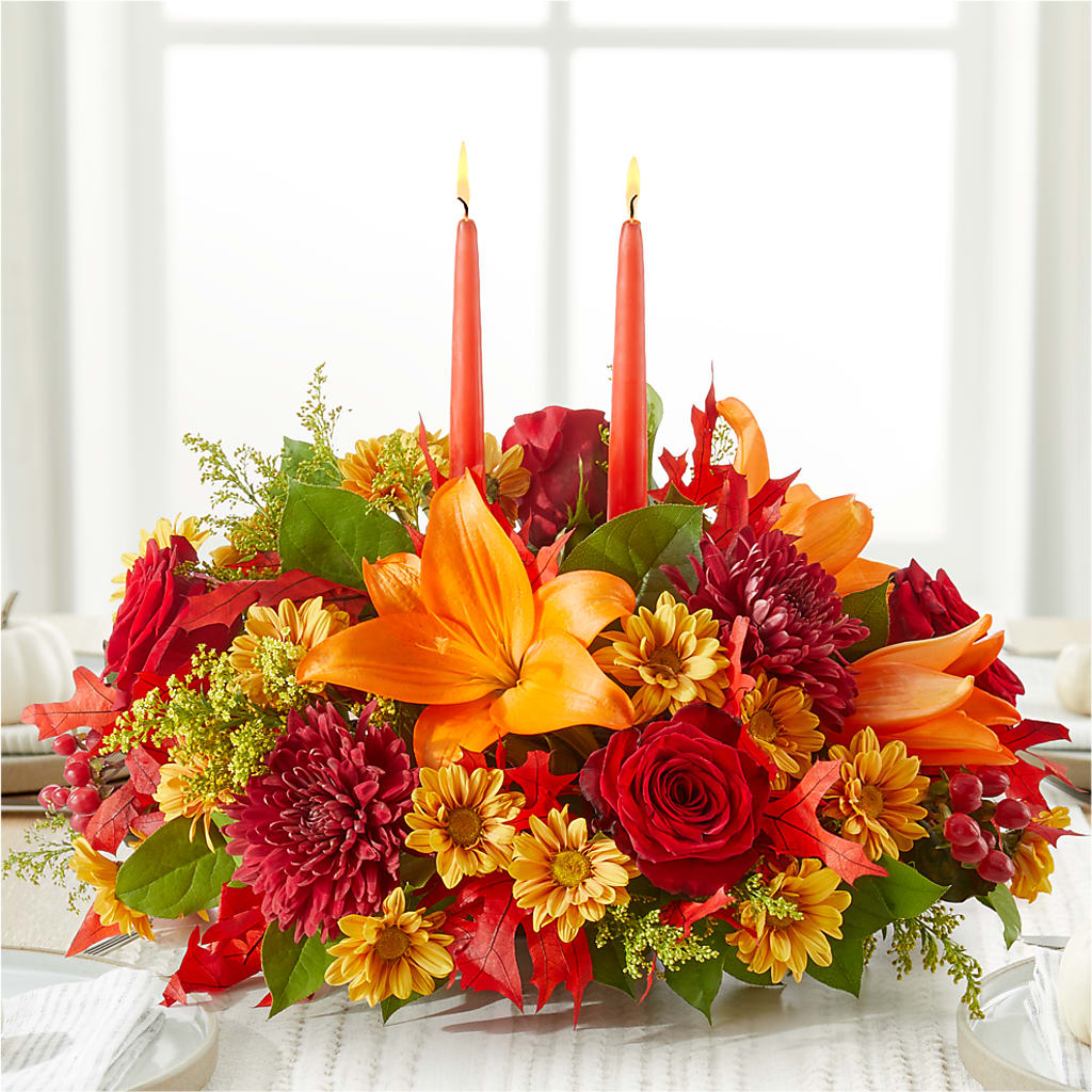 Autumn's Embrace Centerpiece –  Park Avenue Florist, Orange Park FL