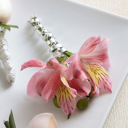 Pink Peruvian Lily Boutonniere –  Park Avenue Florist, Orange Park FL