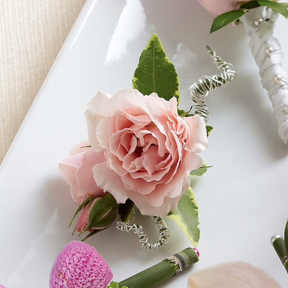 Pink Spray Rose Boutonniere –  Park Avenue Florist, Orange Park FL