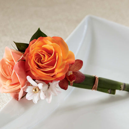 Sunset Dream Boutonniere –  Park Avenue Florist, Orange Park FL