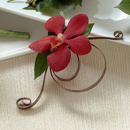Red Mokara Boutonniere –  Park Avenue Florist, Orange Park FL